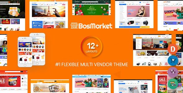 BosMarket v.2.0.6 – Flexible Multivendor Woo WPr Theme (12 Indexes + 2 Mobile Layouts) Download