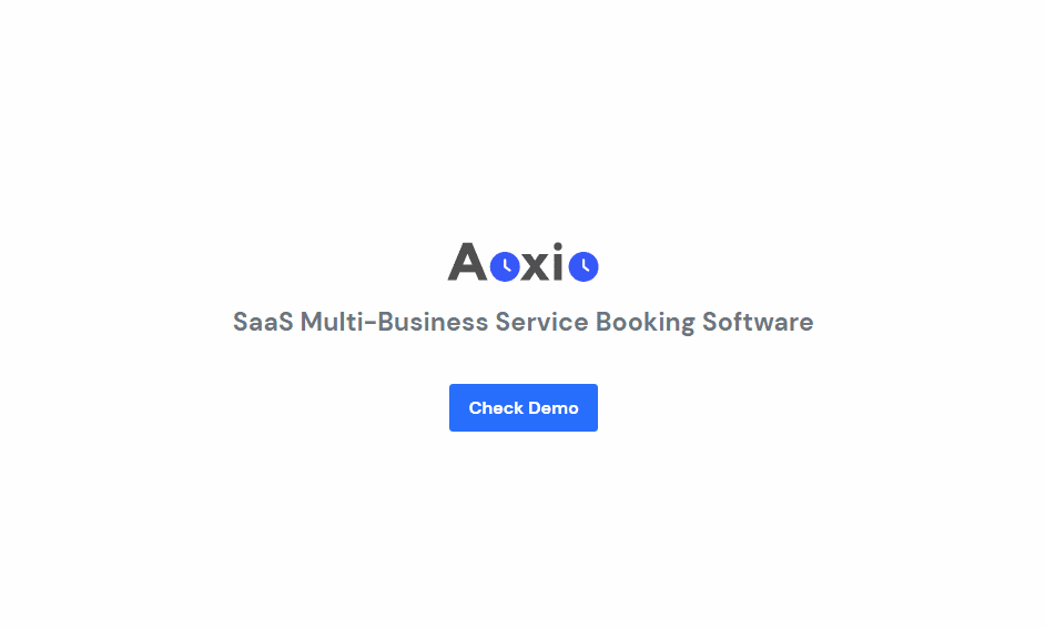 Aoxio – script for booking multi-business SaaS services v1.3 Download