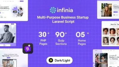 Infinia v1.0.2 Multipurpose Business Consulting Startup Laravel Script