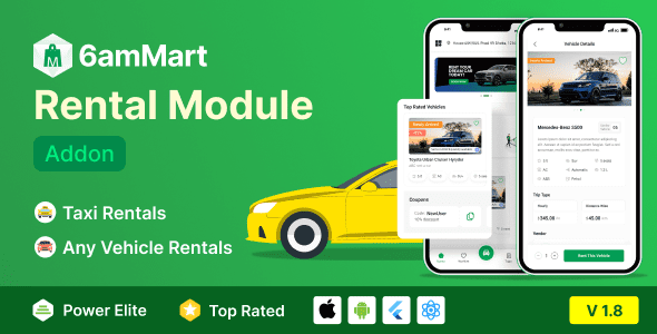 6amMart Car Rental Module Addon下载