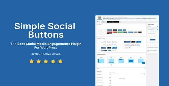 WPBrigade Simple Social Buttons Pro插件下载
