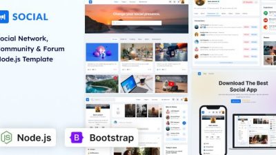 Social模板下载