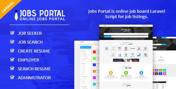 Jobs Portal – Job Board Laravel Script v.3.4 Download