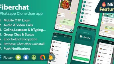 Fiberchat – Whatsapp Clone Full Chat & Call App | Android & iOS Flutter Chat app v1.0.33 Download