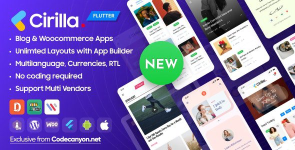 Cirilla – Multipurpose Flutter App For WordPress & Woocommerce v2.0.0 Download
