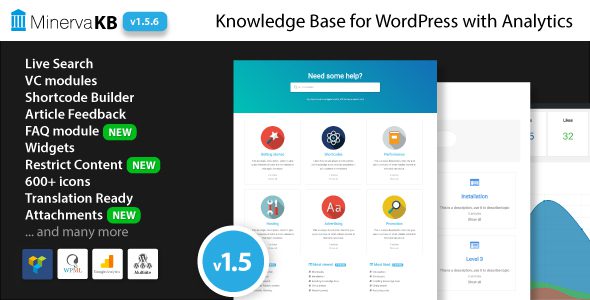 MinervaKB Knowledge Base for WordPress with Analytics v2.0.8 Download