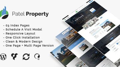 PatelProperty v2.2 – Single Property Real Estate WordPress Theme Download