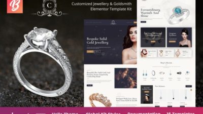 CustomMade – Customized Jewellery & Goldsmith Elementor Template Kit Download