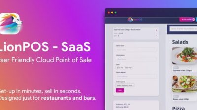 Lion POS v3.1.0 – SaaS Point Of Sale Script for Restaurants and Bars with floor plan Download