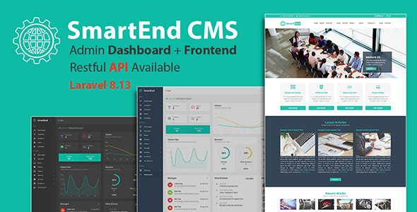 SmartEnd CMS v8.6.0 – Laravel admin dashboard