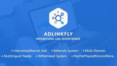 AdLinkFly Monetized URL Shortener v6.5.3