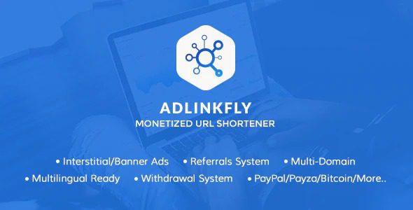AdLinkFly Monetized URL Shortener v6.5.3