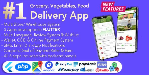 GoGrocer v.1.6.16 | Grocery, Vegetable & Food Delivery App | 6 Apps with PHP Backend