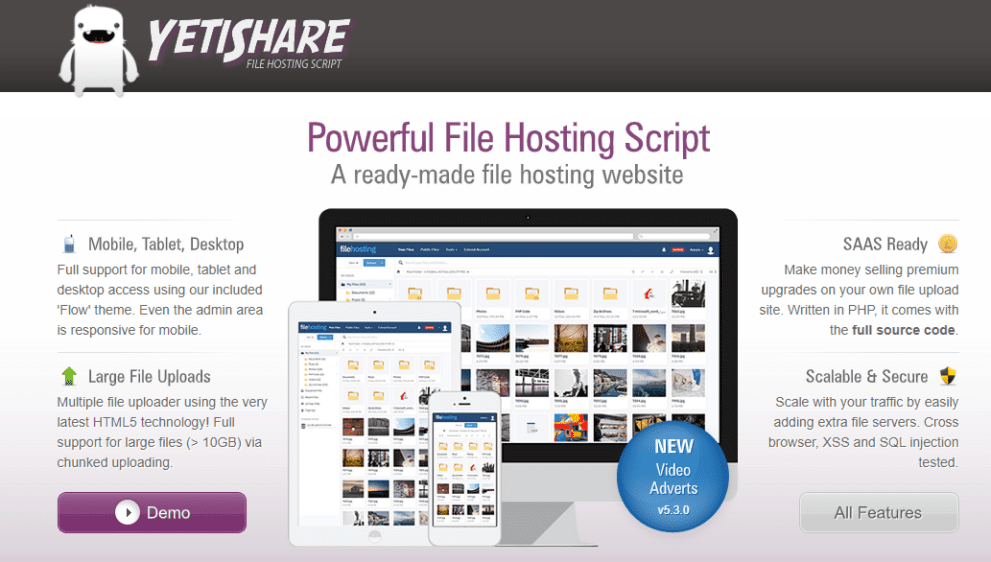 [5.3.0] YetiShare – Incl. All plugins & Languages