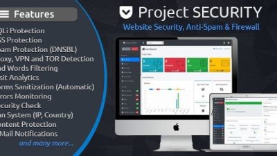 Project SECURITY v.4.6 – Website Security, Anti-Spam & Firewall Download