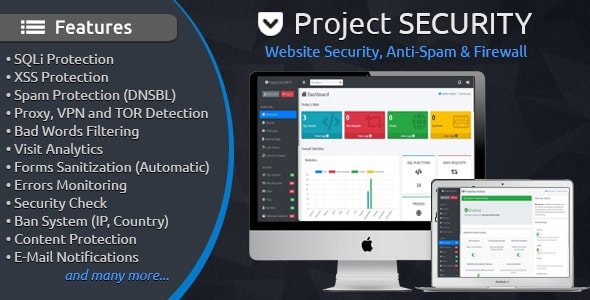Project SECURITY v.4.6 – Website Security, Anti-Spam & Firewall Download