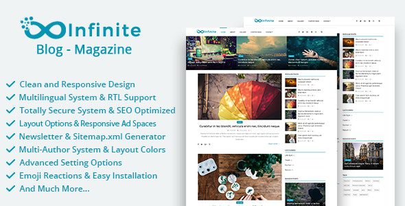 Infinite – Blog & Magazine Script v4.1.1 Download