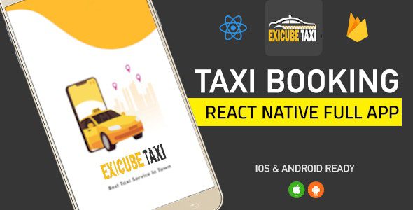Exicube Taxi App ( GrabCab ) + iOS + Android + Web + Admin v1.6.0 Download