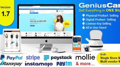 GeniusCart v.3.1 – An E-Commerce System with Multiple Vendors Download