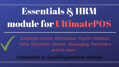 Essentials & HRM (Human resource management) Module for UltimatePOS v3.1 Download