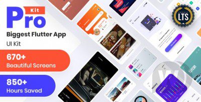 Prokit v34.0 – Biggest Flutter UI Kit Download