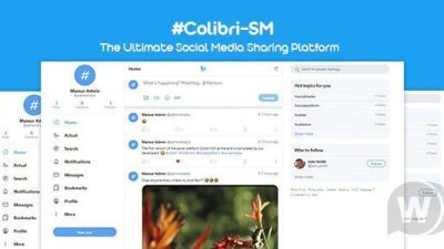 ColibriSM Nulled - 终极 PHP 现代社交媒体共享平台 下载