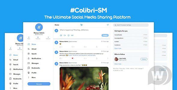 ColibriSM Nulled - 终极 PHP 现代社交媒体共享平台 下载