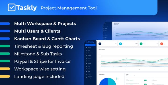 TASKLY SaaS – Project Management Tool v.2.7.0 Download