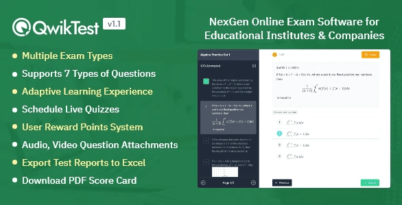 QwikTest v1.2.0 – script for online exams Download