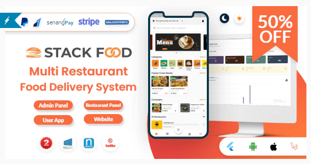 StackFood Multi Restaurant v4.1 Download