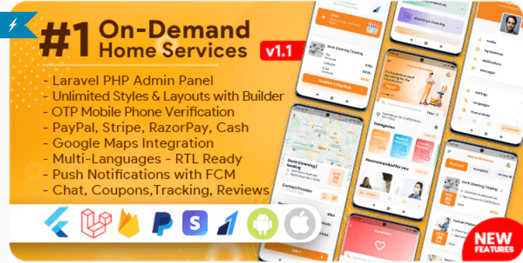 Service Provider App for On-Demand Home Services Complete Solution v.1.2.4