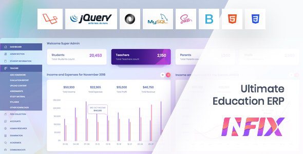 Infix v.6.3.2 – School Management System Software Download