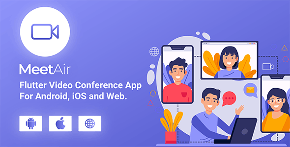 MeetAir v1.0.9 – iOS and Android Video Conference App for Live Class, Meeting, Webinar, Online Training Download