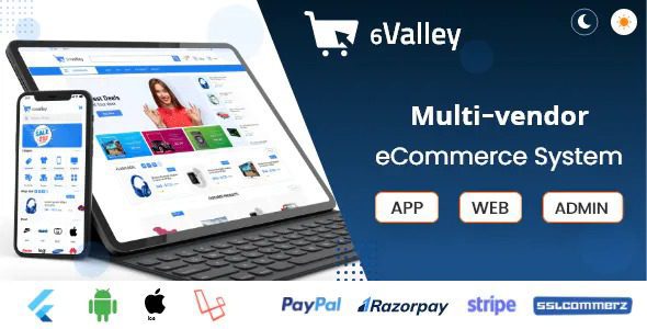 6valley Multi-Vendor E-commerce – Complete eCommerce Mobile App, Web and Admin Panel v.5.2 Download