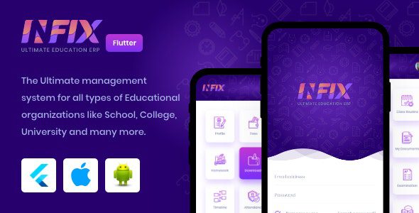 InfixEdu GPL – Open Source Flutter for Android & iOS v2.0.9 Download