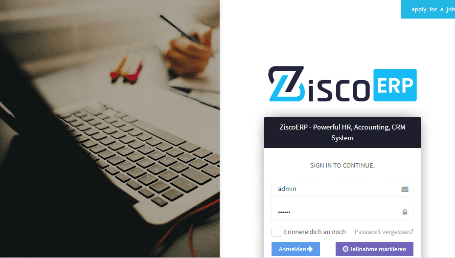 ZiscoERP v4.0.5 – a powerful personnel management system, accounting, CRM