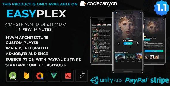 EasyPlex v1.6 – Movies – Live Streaming – TV Series, Anime Download