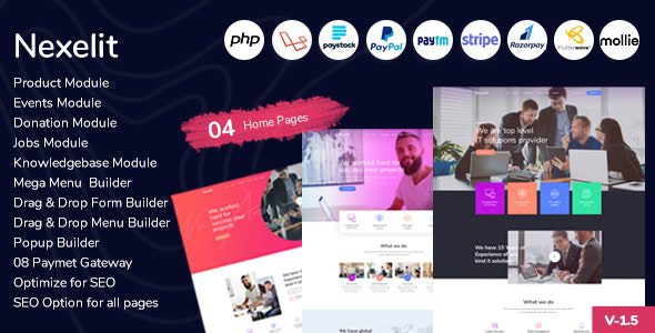 Nexelit v3.0.2 – Multipurpose Website & Business Management System CMS Download