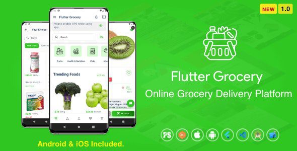Flutter Multi Vendor Grocery ( Convenience Store, Food, Vegetable, Fresh Fruit, eCommerce, Retail ) v1.0 Download