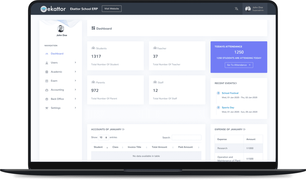 Ekattor School Management System v7.3 Download