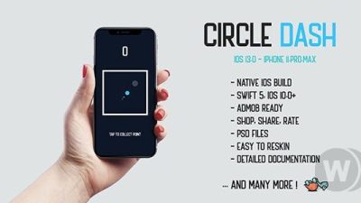 Circle Dash v.1.0 – native iOS 13.0 mobile game app iPhone 11 corona Free Download