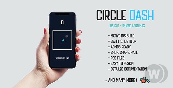 Circle Dash v.1.0 – native iOS 13.0 mobile game app iPhone 11 corona Free Download