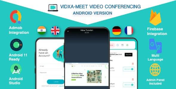 VIDXA MEET v.2.0 – Free Video Conferencing & Audio Conferencing App | Zoom Clone GPL