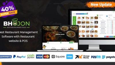 Bhojon – Best Restaurant Management Software with Restaurant Website v.2.8 Download