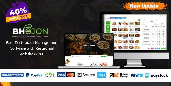 Bhojon – Best Restaurant Management Software with Restaurant Website v.2.8 Download