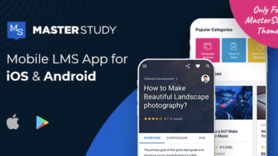 MasterStudy LMS Mobile App v.1.3.0 – Flutter iOS & Android Free Download