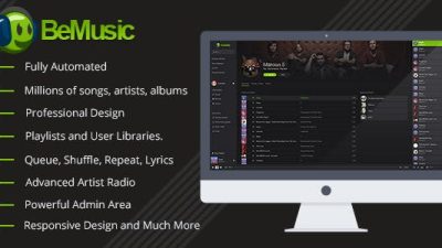 BeMusic v.2.5.2 – Music Streaming Engine PHP Script Download