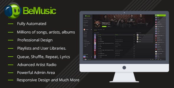BeMusic v.2.5.2 – Music Streaming Engine PHP Script Download