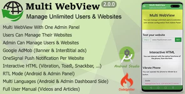 Multi WebView + Admin Panel v2.0 Download