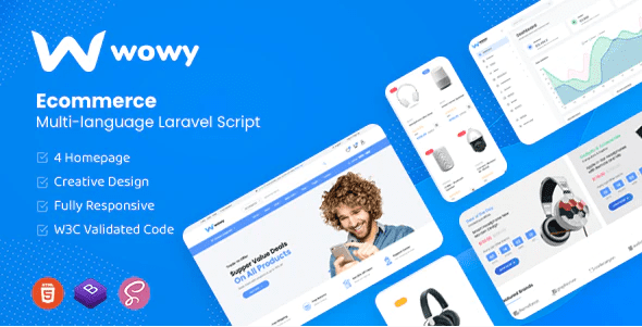 Wowy Nulled v1.2 – Laravel e-commerce script